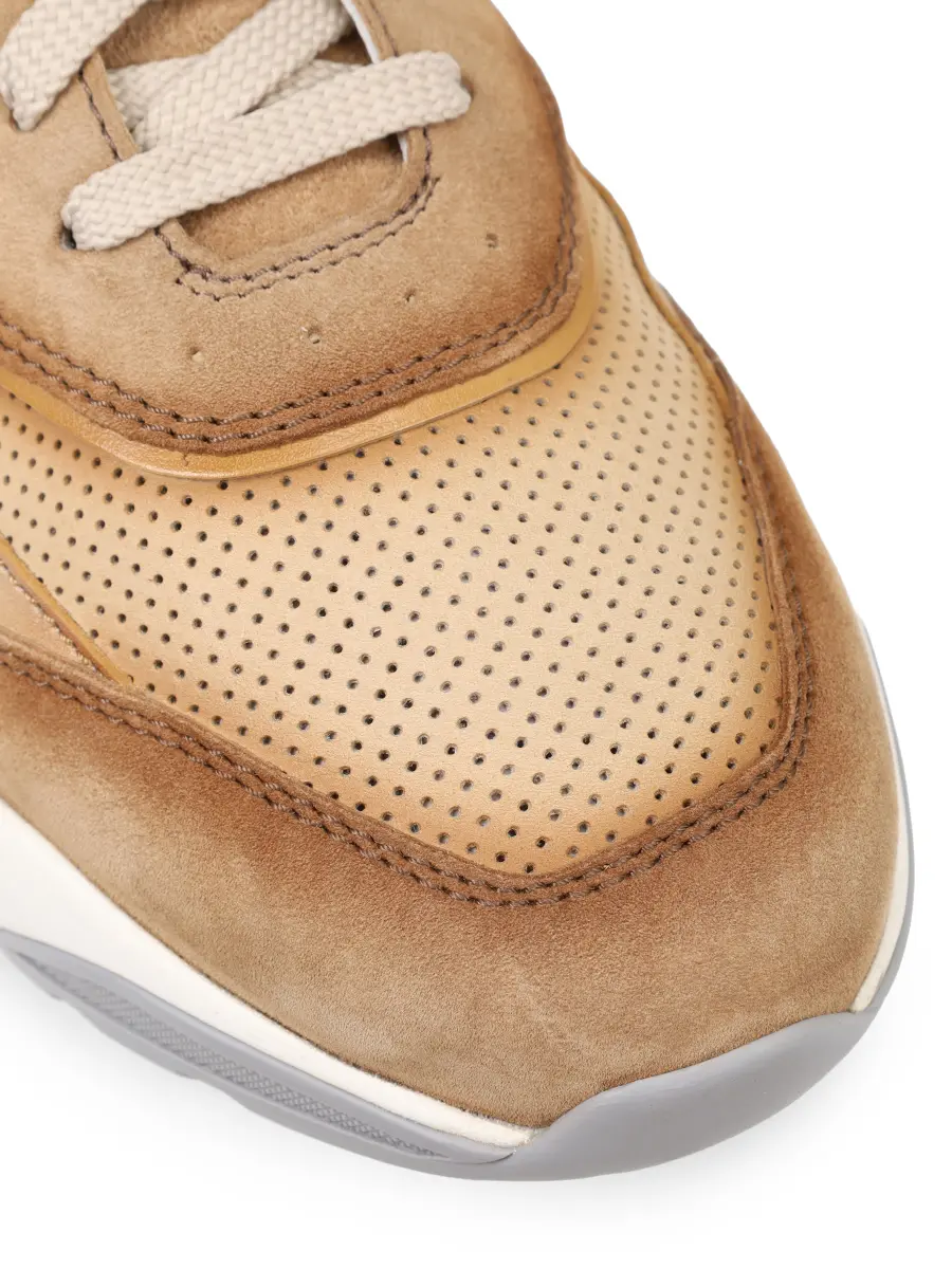 Кроссовки замшевые SANTONI MBIG22112BGRGMEUM23 Коричневый  Фото 5