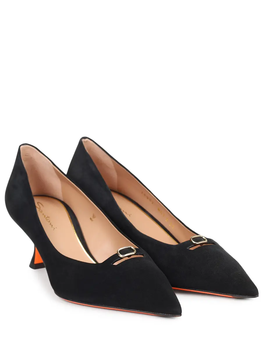 Туфли замшевые SANTONI WDIG71917HA2NHZWN01 Черный  Фото 2