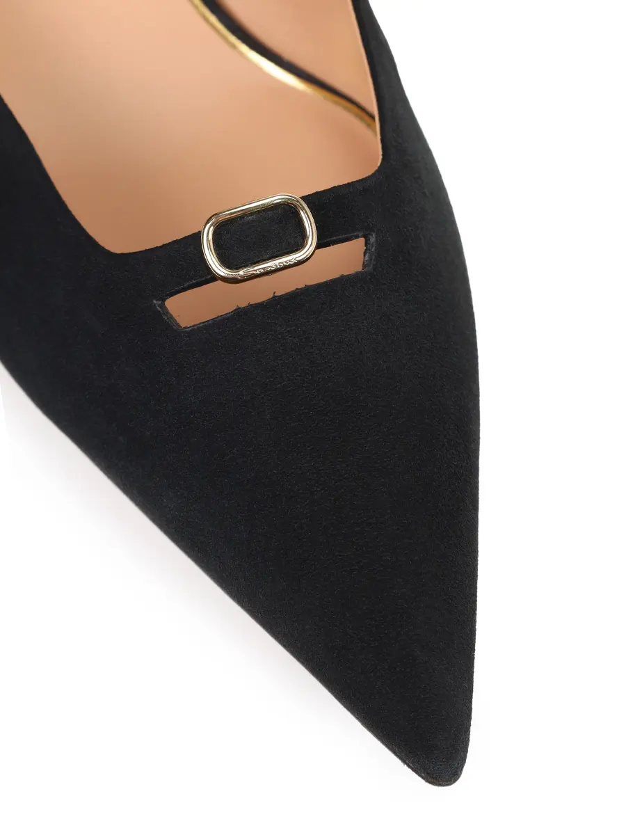 Туфли замшевые SANTONI WDIG71917HA2NHZWN01 Черный  Фото 5