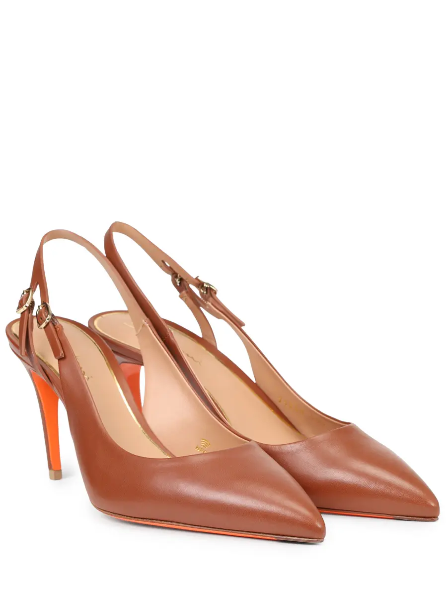 Туфли кожаные SANTONI WDIG71269HI2NSZAC50 Коричневый  Фото 2