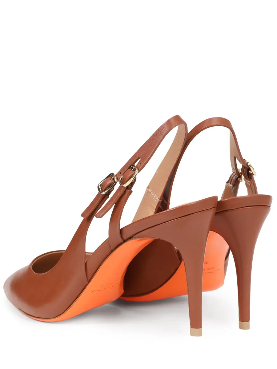 Туфли кожаные SANTONI WDIG71269HI2NSZAC50 Коричневый  Фото 4