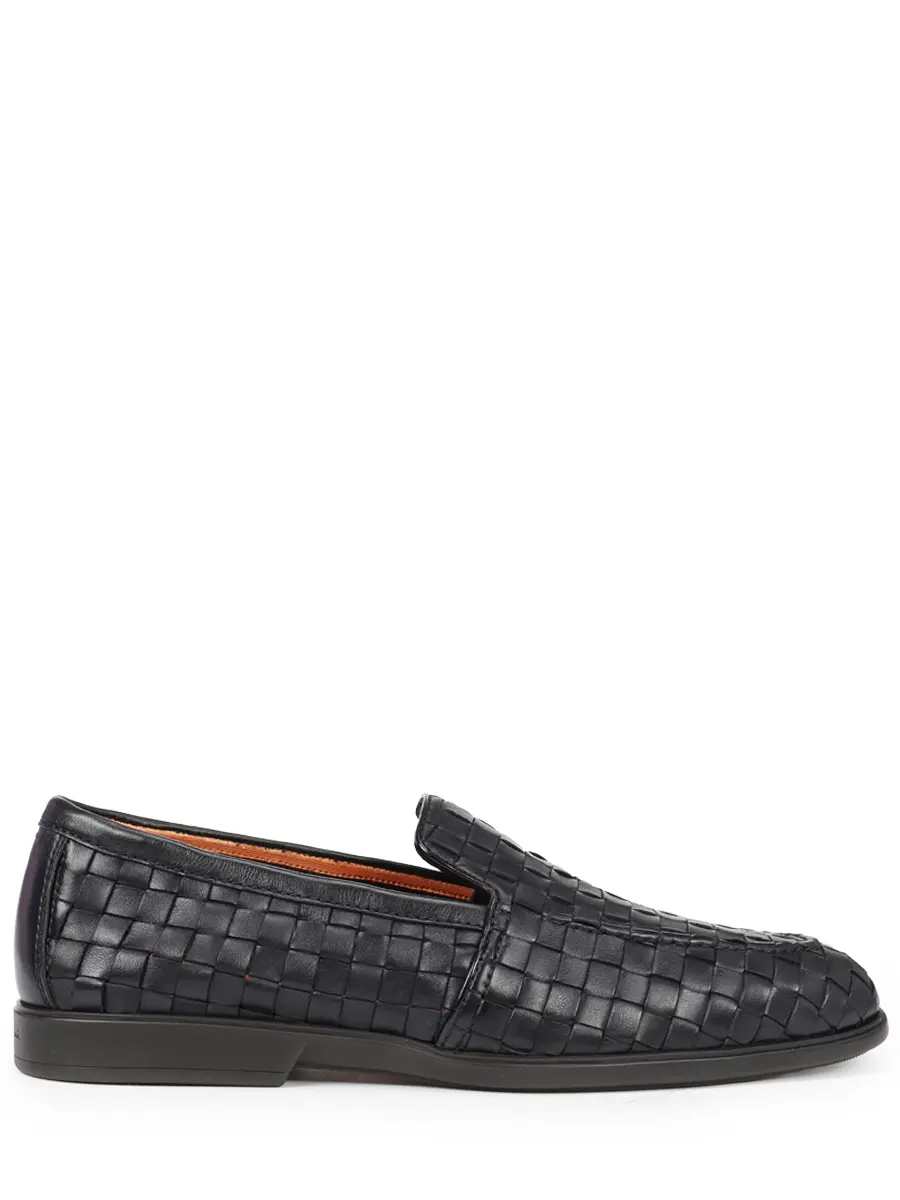 Лоферы кожаные Santoni