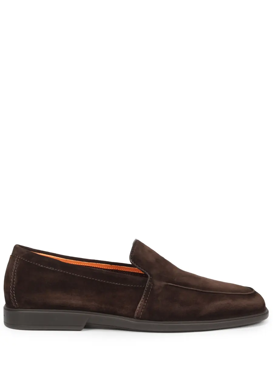 Лоферы замшевые Santoni
