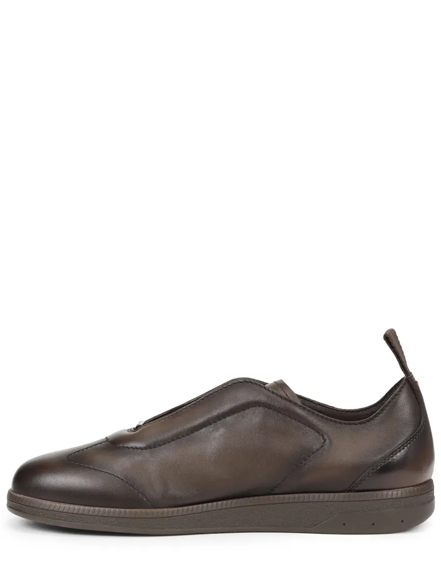Кеды кожаные SANTONI MBPG22109DKTTOILE81 Коричневый  Фото 3