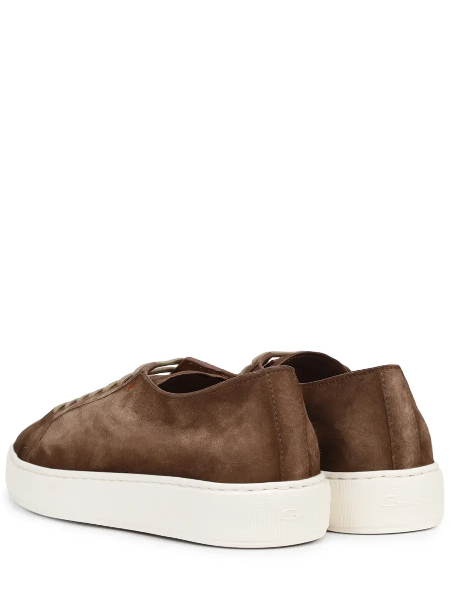 Кеды замшевые SANTONI MBCG21571BARTAOLM21 Коричневый  Фото 4