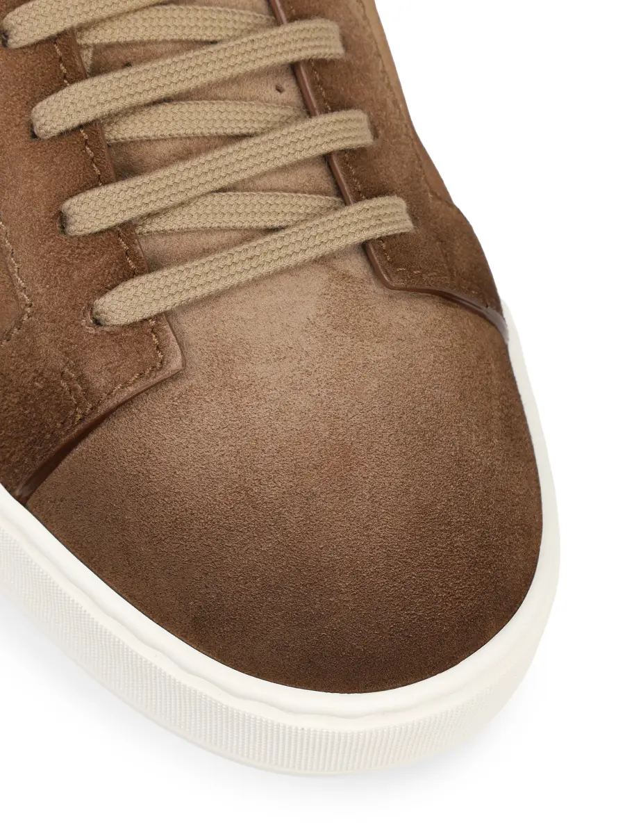 Кеды замшевые SANTONI MBCG21571BARTAOLM21 Коричневый  Фото 5