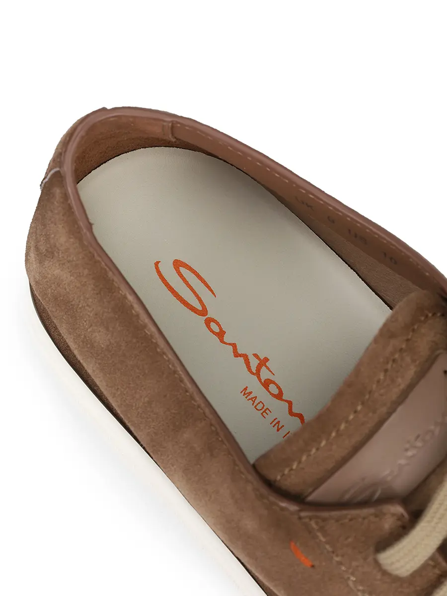 Кеды замшевые SANTONI MBCG21571BARTAOLM21 Коричневый  Фото 6