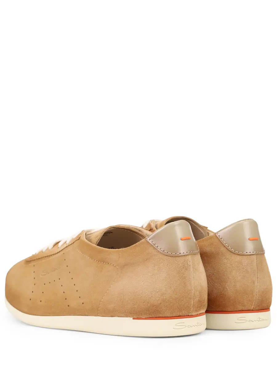 Кеды замшевые SANTONI WBYG61449TIRTIRTTNYC13 Бежевый  Фото 4