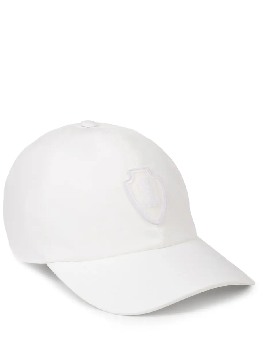 Бейсболка однотонная BRUNELLO CUCINELLI MCAP9T002 C007 Белый 