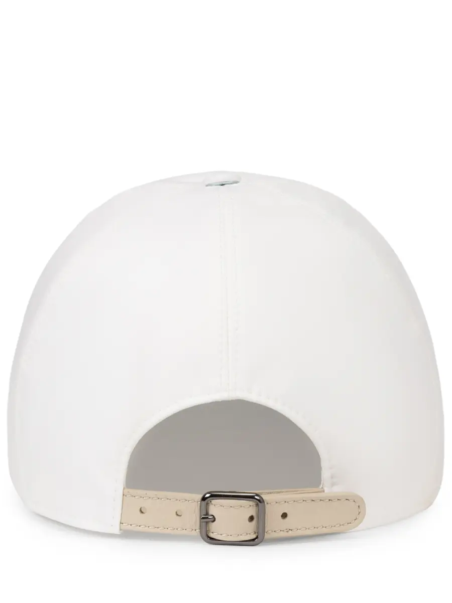 Бейсболка однотонная BRUNELLO CUCINELLI MCAP9T002 C007 Белый  Фото 2