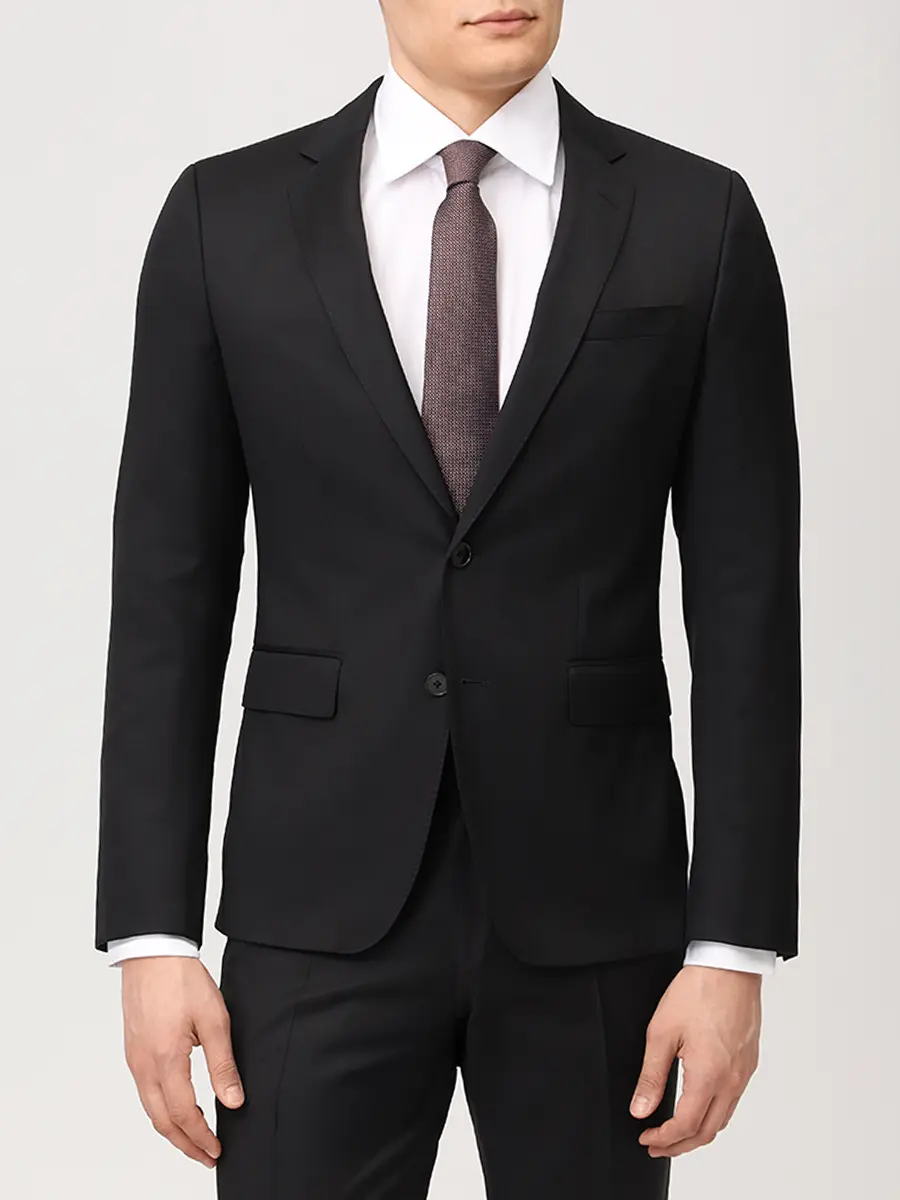 Костюм шерстяной BOSS 50469171/50469174/001 Черный  Фото 4