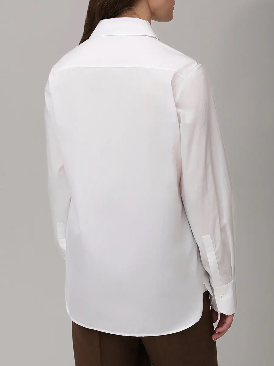 Рубашка льняная KITON D48407H0970101000 Белый  Фото 3