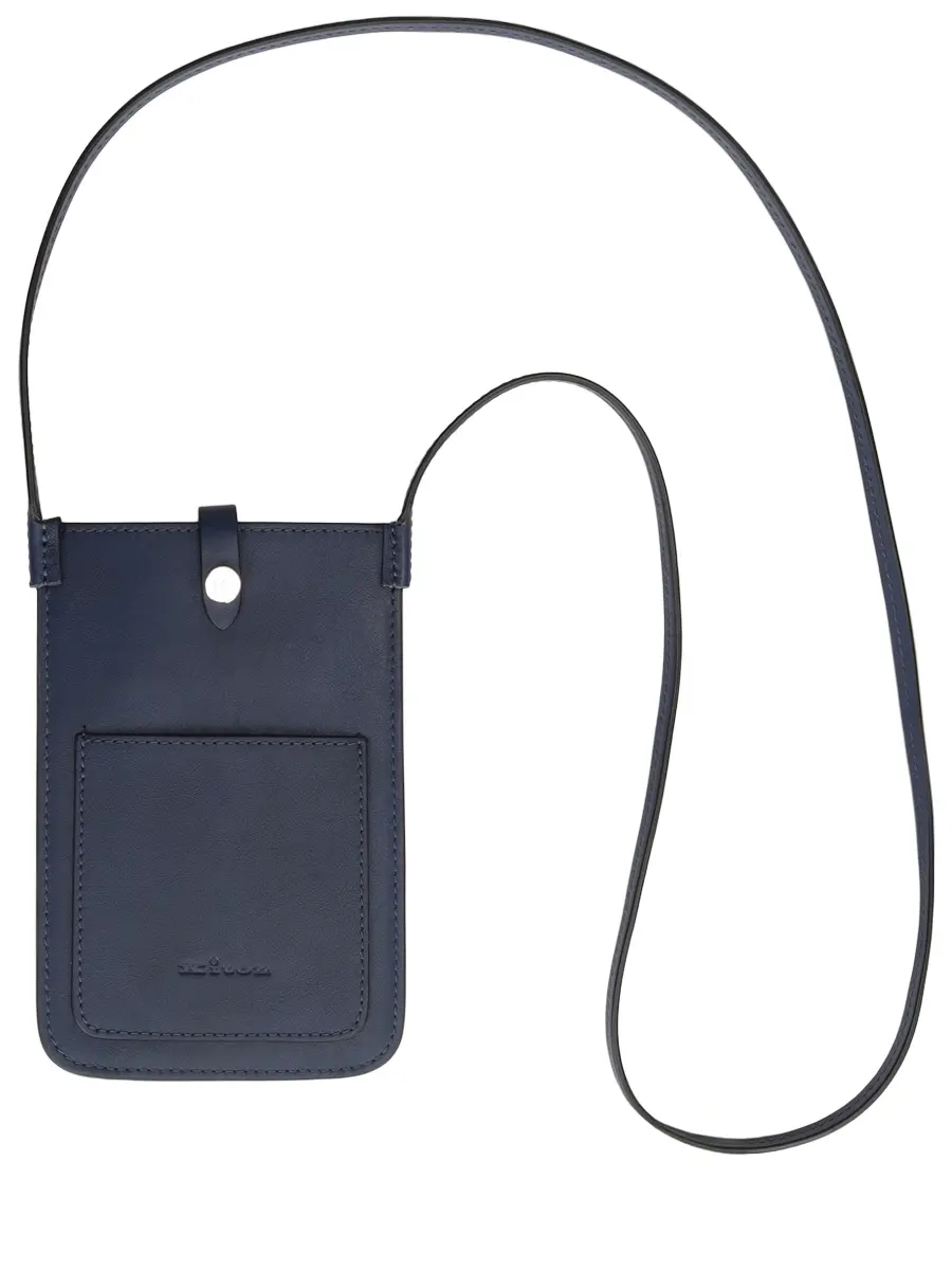 Сумка кожаная KITON DSPIERAN0144002002 Синий 