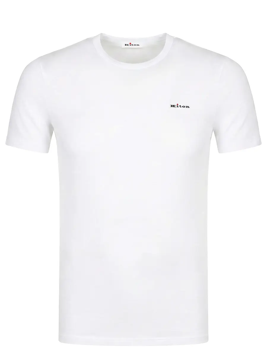 Футболка хлопковая KITON UNWM008K0727H01000 Белый 