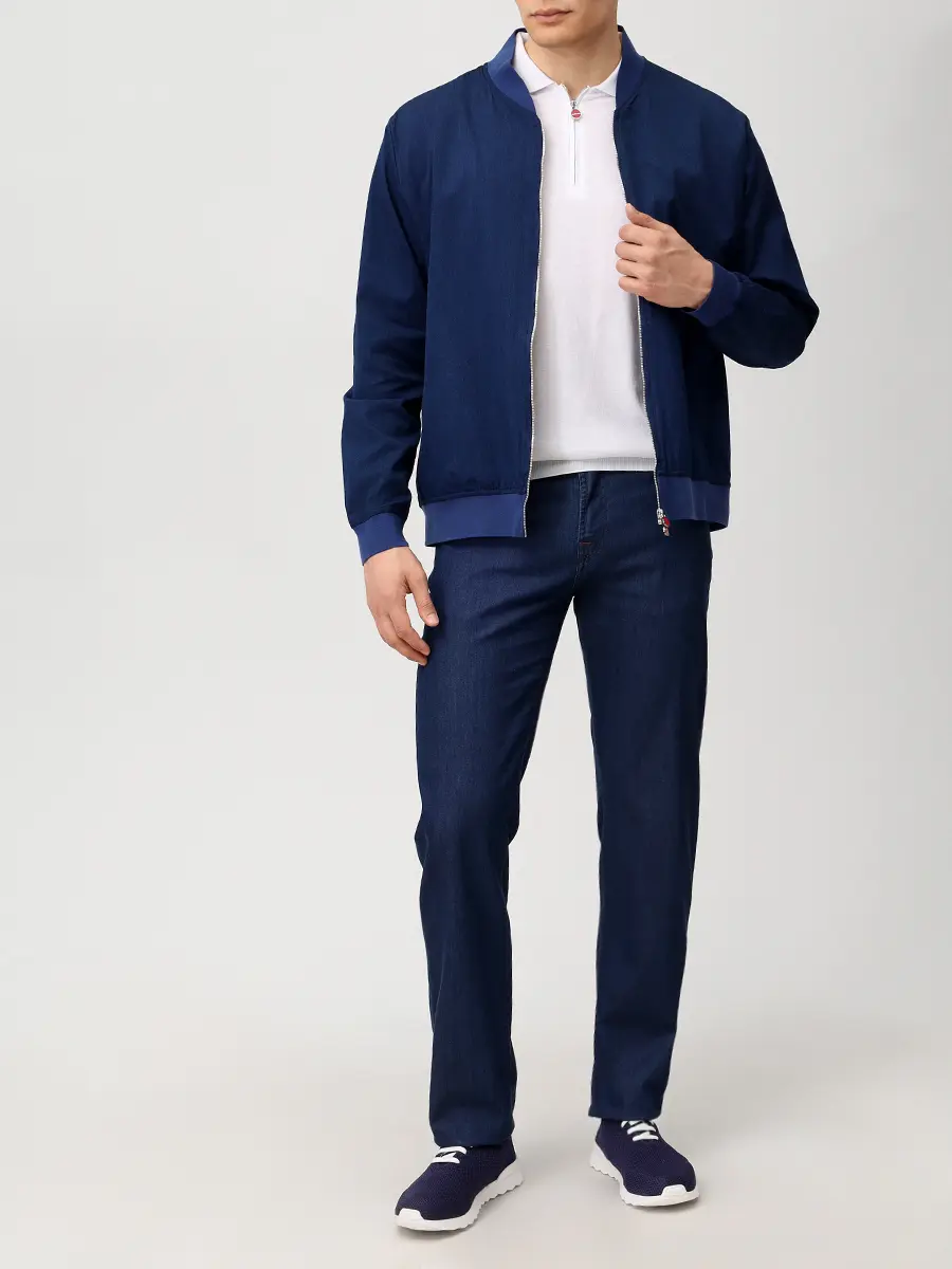 Поло хлопковое KITON UMKX33Z40C018 Белый  Фото 2
