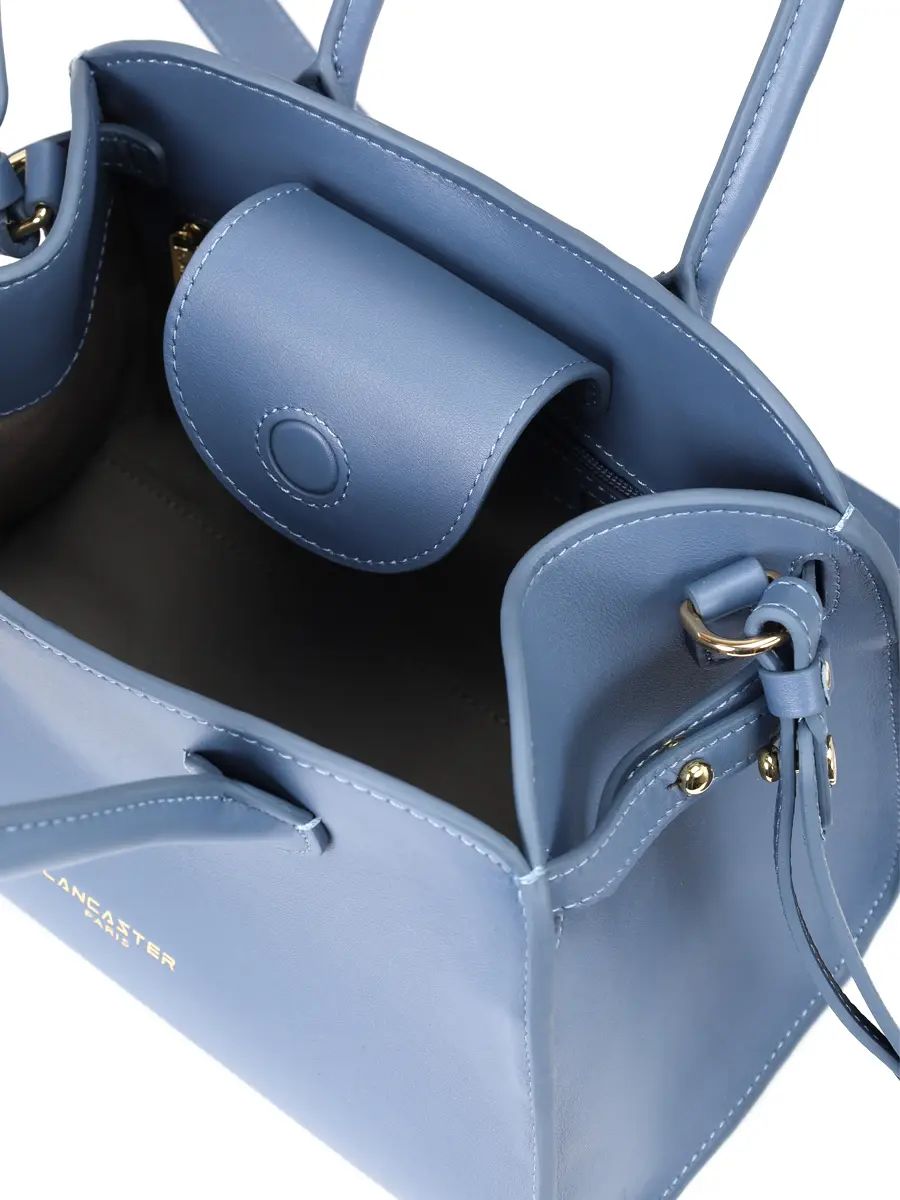 Сумка кожаная LANCASTER 531-120-BLEUJEANS Голубой  Фото 4