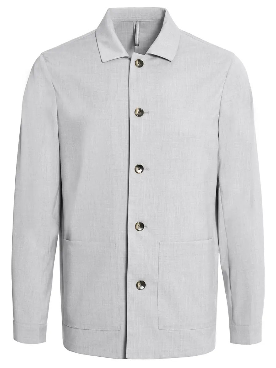 Рубашка Regular Fit однотонная PAUL TAYLOR PT7JK F010 500 Серый 
