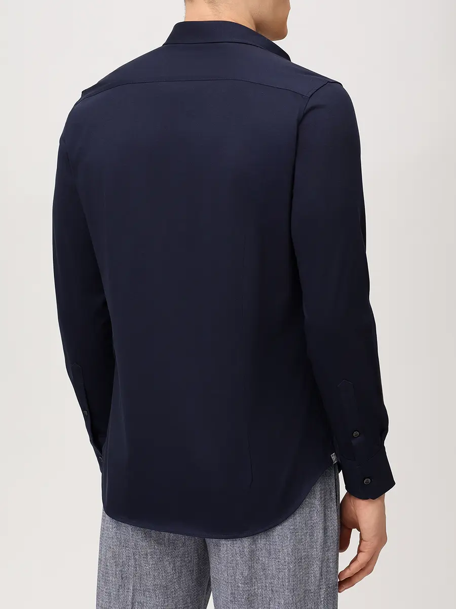 Рубашка Slim Fit хлопковая PAUL TAYLOR PT7CA A036 600 Синий  Фото 3