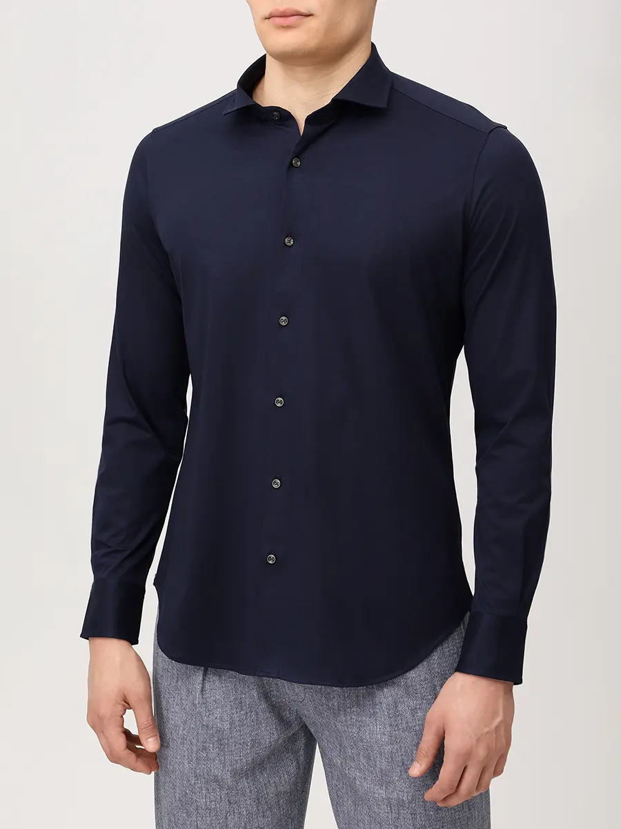 Рубашка Slim Fit хлопковая PAUL TAYLOR PT7CA A036 600 Синий  Фото 4