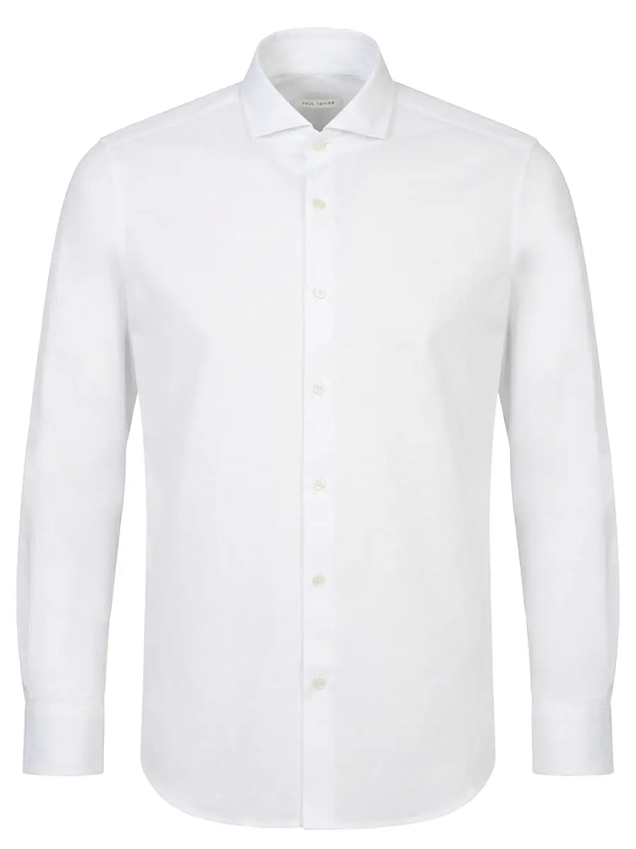 Рубашка Slim Fit хлопковая PAUL TAYLOR PT7CA A036 001 Белый 