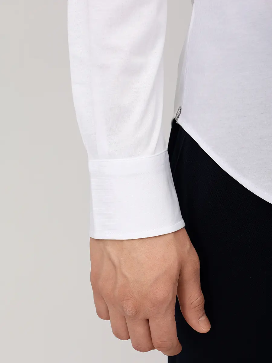 Рубашка Slim Fit хлопковая PAUL TAYLOR PT7CA A036 001 Белый  Фото 6