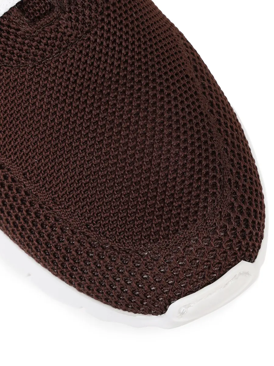 Кроссовки текстильные KITON USSFITSN0080930046 Коричневый  Фото 5