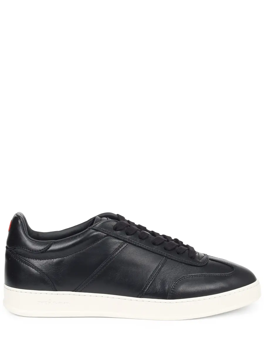 Кеды кожаные KITON USSA396N0138005001 Черный 