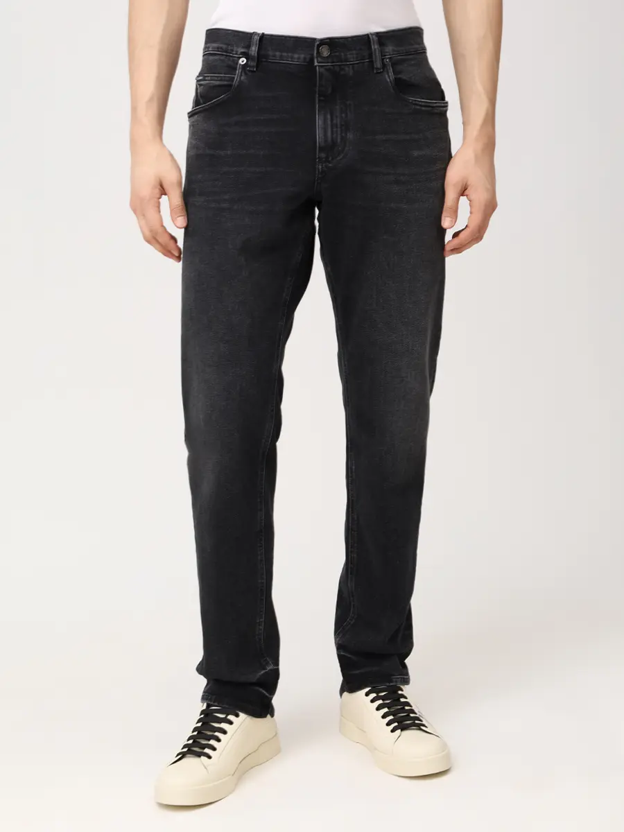 Джинсы Regular Fit хлопковые DOLCE & GABBANA GYJCCZ G8OV9 S9001 reg Темно Серый  Фото 4
