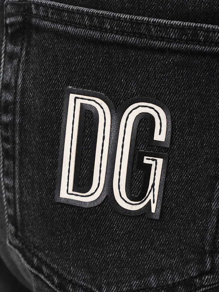 Джинсы Regular Fit хлопковые DOLCE & GABBANA GYJCCZ G8OV9 S9001 reg Темно Серый  Фото 5
