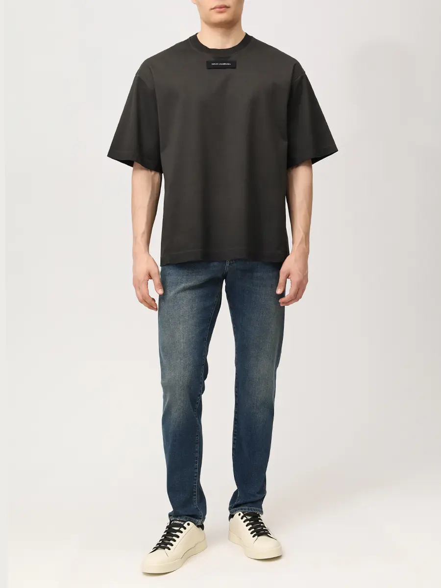 Джинсы Slim Fit хлопковые DOLCE & GABBANA GY07CD G8GW9 S9001 slim Синий  Фото 2