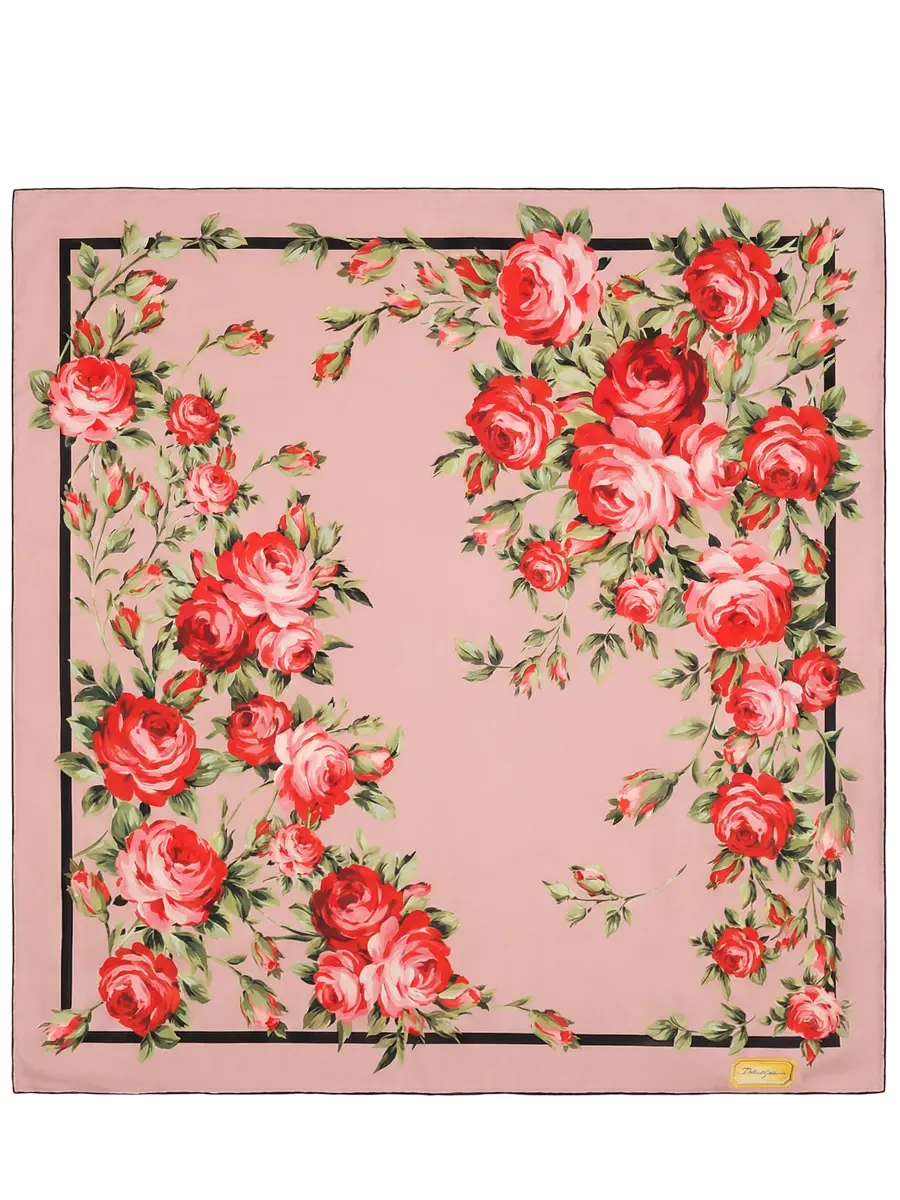 Платок шелковый DOLCE & GABBANA FN090R GDDPL HF5ZN Розовый 