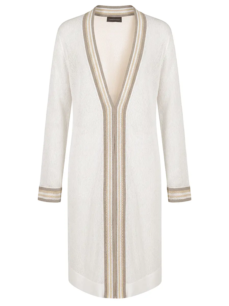 Кардиган трикотажный LORENA ANTONIAZZI P26127CM28A_2435 2180 Кремовый 