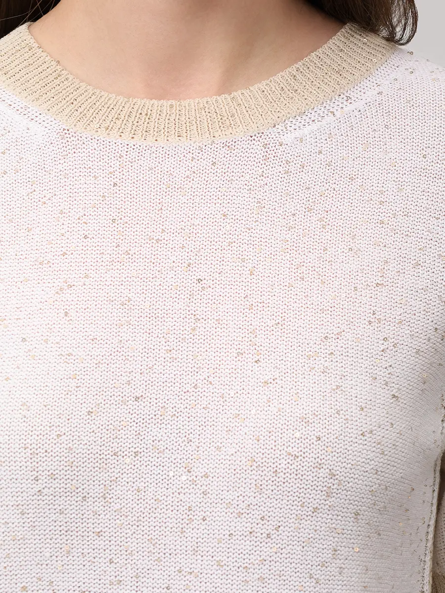 Футболка хлопковая LORENA ANTONIAZZI P26124TM34A_3049 2150 Кремовый  Фото 5