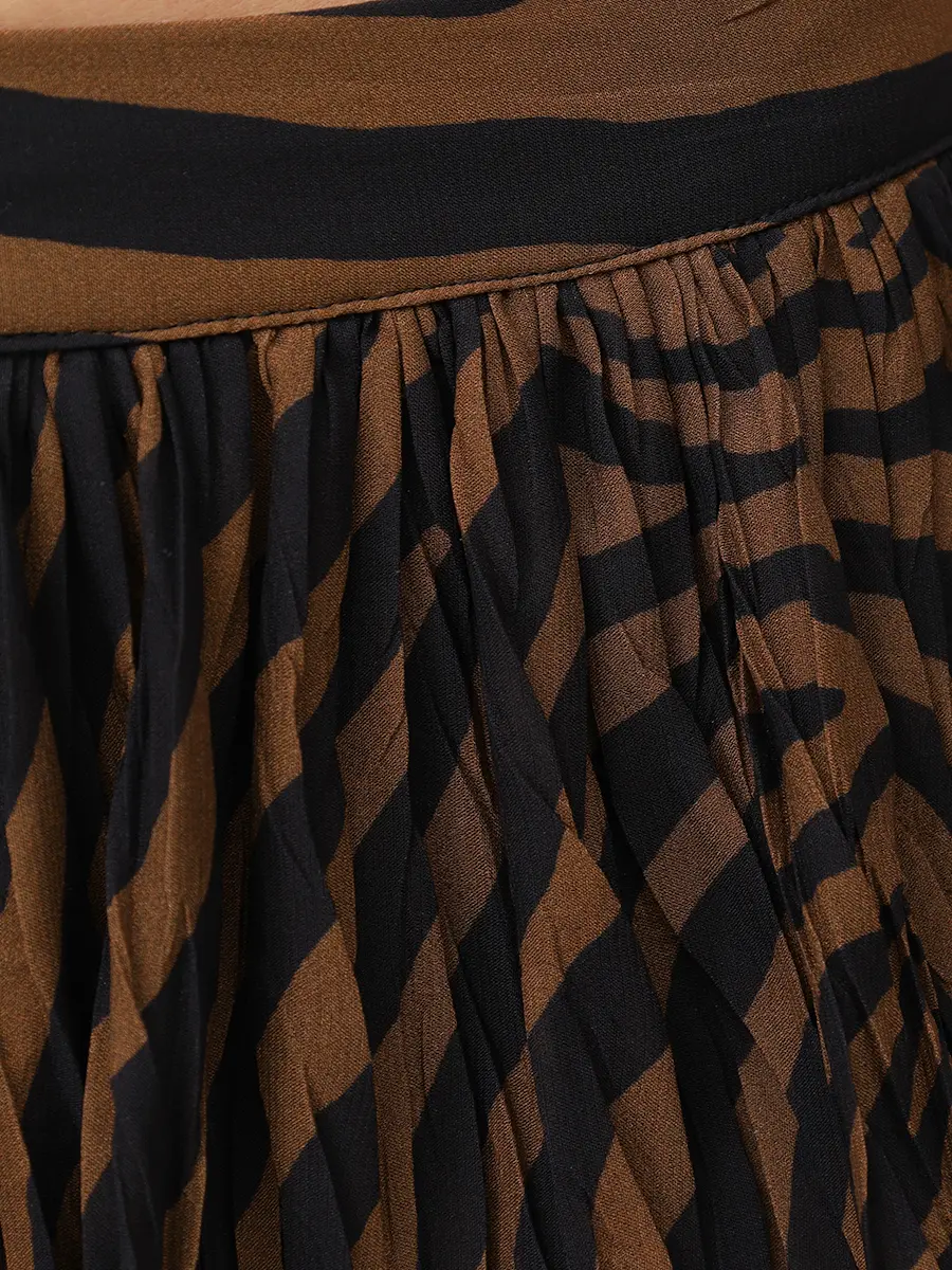 Юбка из вискозы BLUMARINE P622G284A Анималистичный принт  Фото 6