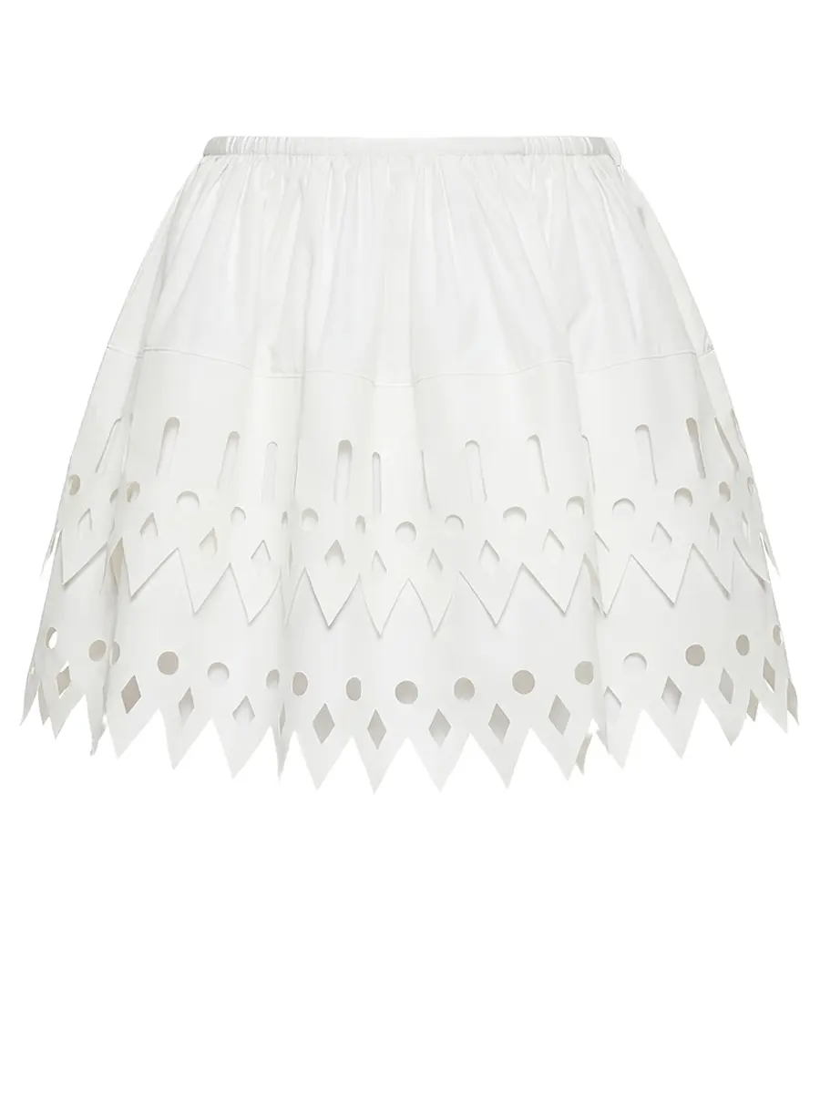 Юбка однотонная BLUMARINE P622G293A Белый 