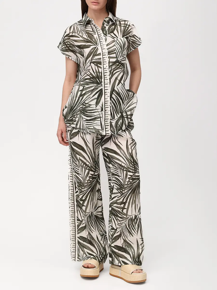Костюм льняной BOGNER CHARLET/GINA-2 266 56281255/16581255 Зеленый  Фото 2