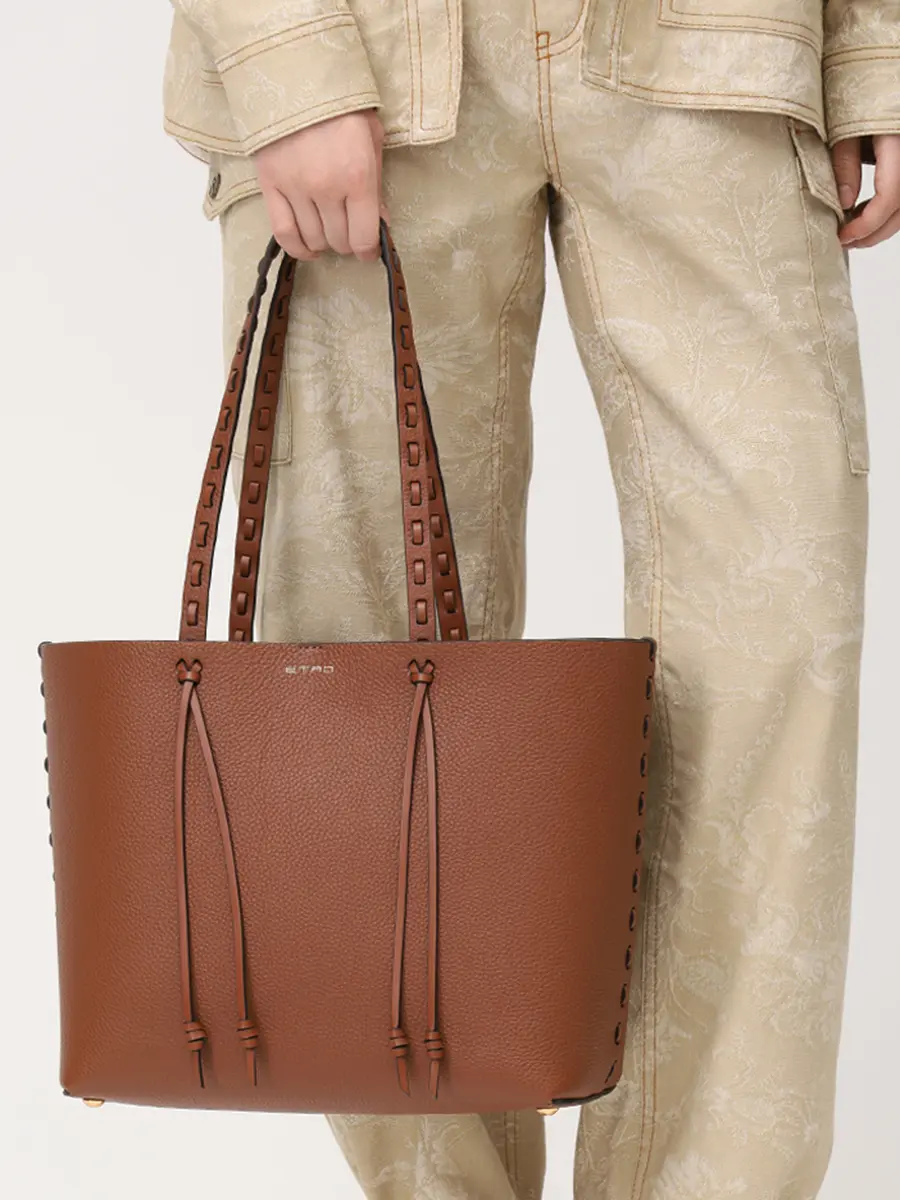 Сумка кожаная ETRO WP1D0024 AE266 M1384 Коричневый  Фото 2