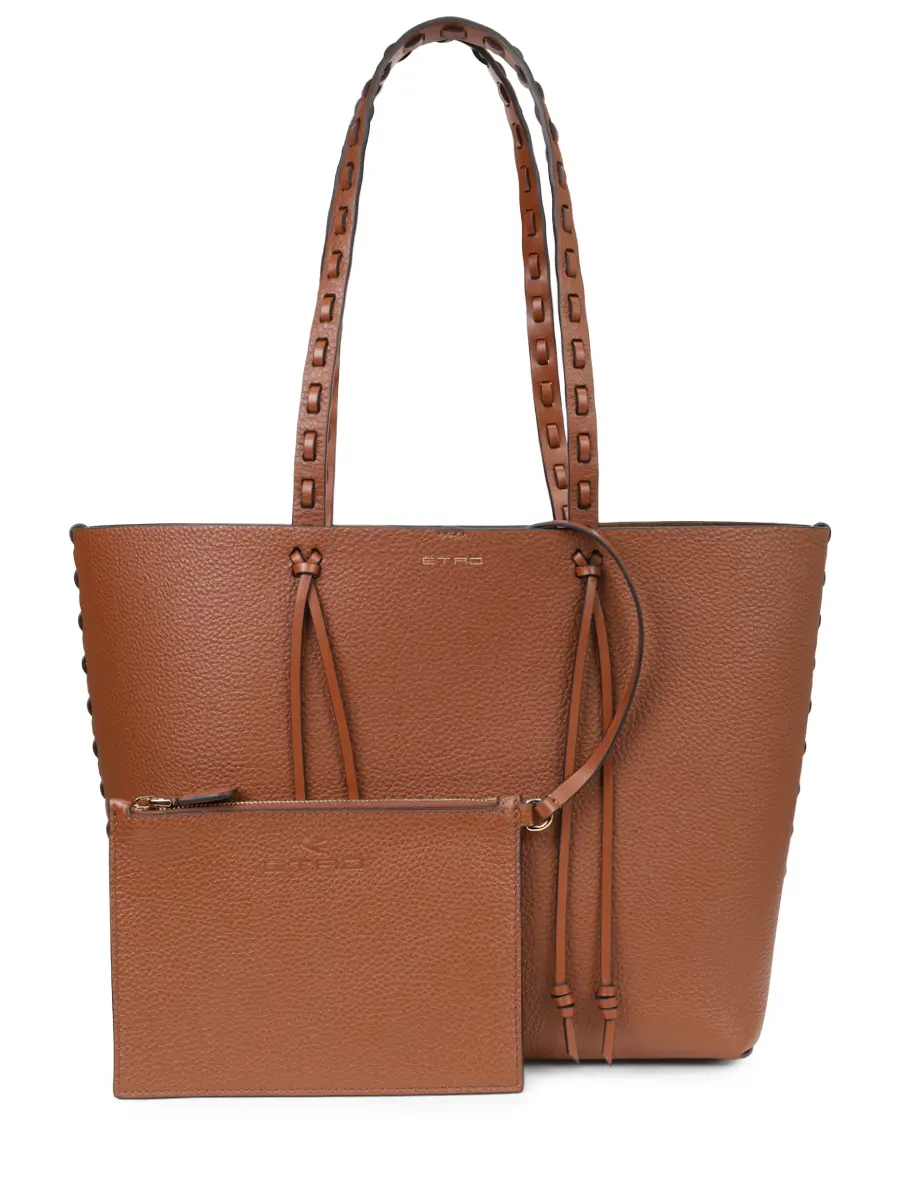 Сумка кожаная ETRO WP1D0024 AE266 M1384 Коричневый  Фото 3