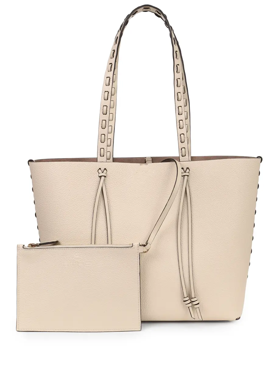 Сумка кожаная ETRO WP1D0024 AE266 W3796 Кремовый  Фото 3