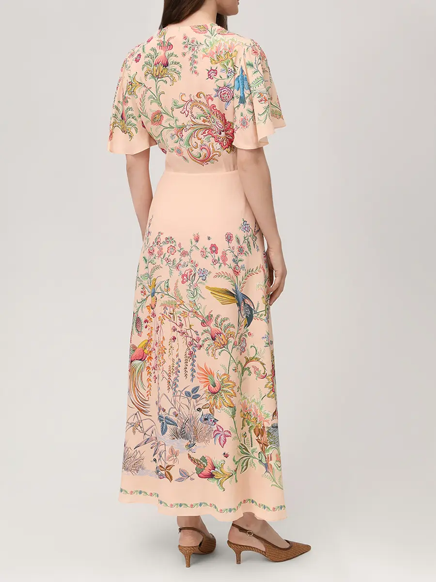 Платье из вискозы ETRO WRHA0560 99SP4J9 X0872 Цветочный принт  Фото 3