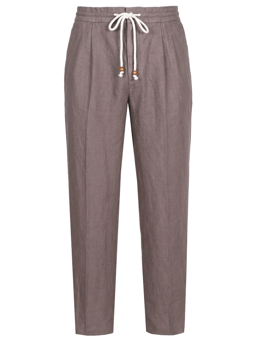 Брюки льняные BRUNELLO CUCINELLI