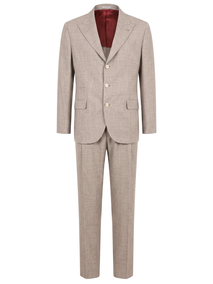 Костюм из шерсти и шелка BRUNELLO CUCINELLI