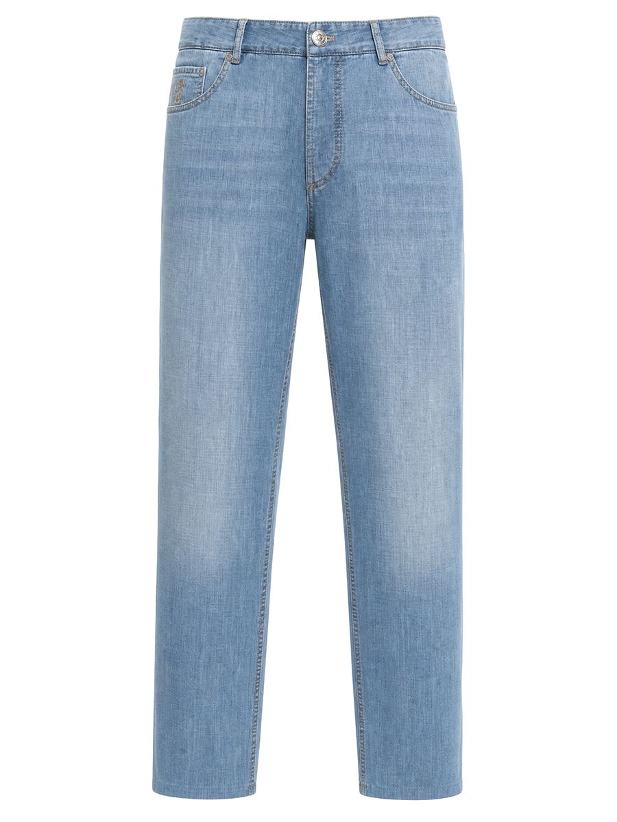 Джинсы Regular Fit хлопковые BRUNELLO CUCINELLI