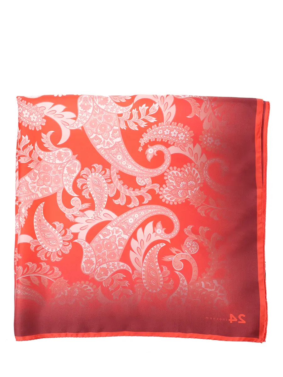 Платок шелковый MANZONI 24 26PMFOULARD-SEBSF Красный  Фото 3
