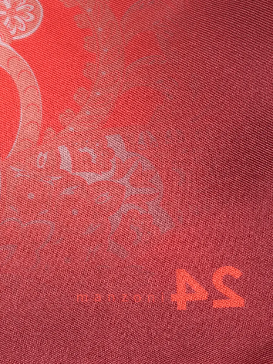 Платок шелковый MANZONI 24 26PMFOULARD-SEBSF Красный  Фото 4