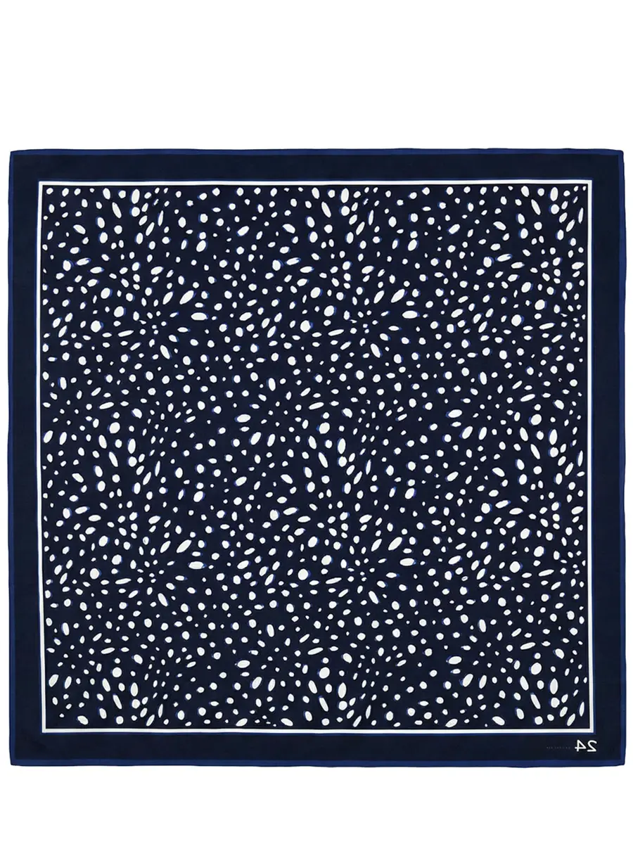 Платок шелковый MANZONI 24 26PMFOULARD-SEBST Синий 