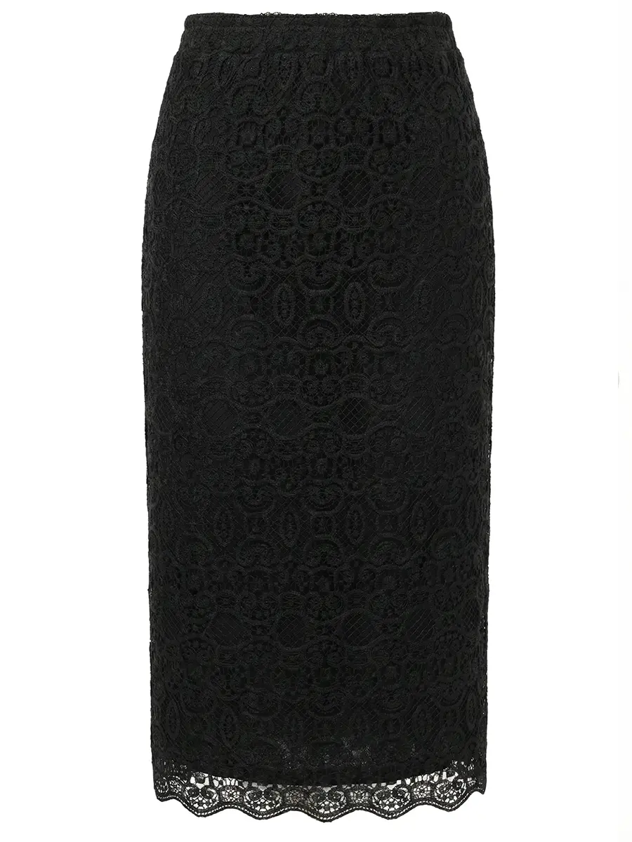 Юбка кружевная SHATU SH3426_366 Черный 
