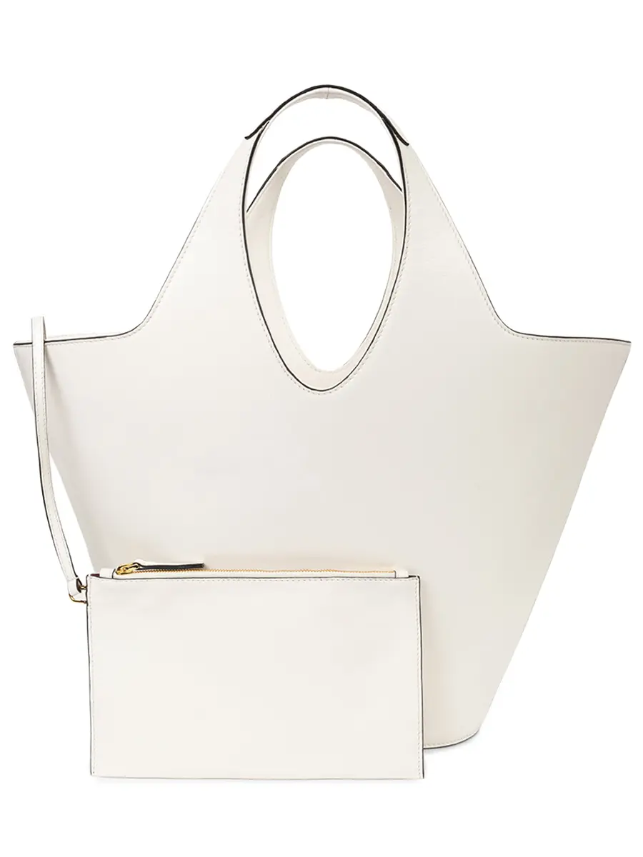 Сумка кожаная ALBERTA FERRETTI 261517203-8020 0002 Белый  Фото 3