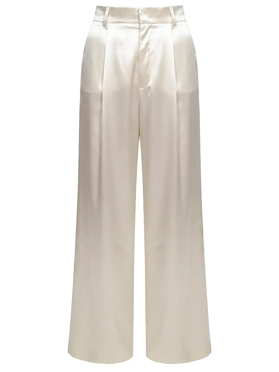 Брюки из вискозы ALBERTA FERRETTI 261U_0301-1627 0002 Белый 