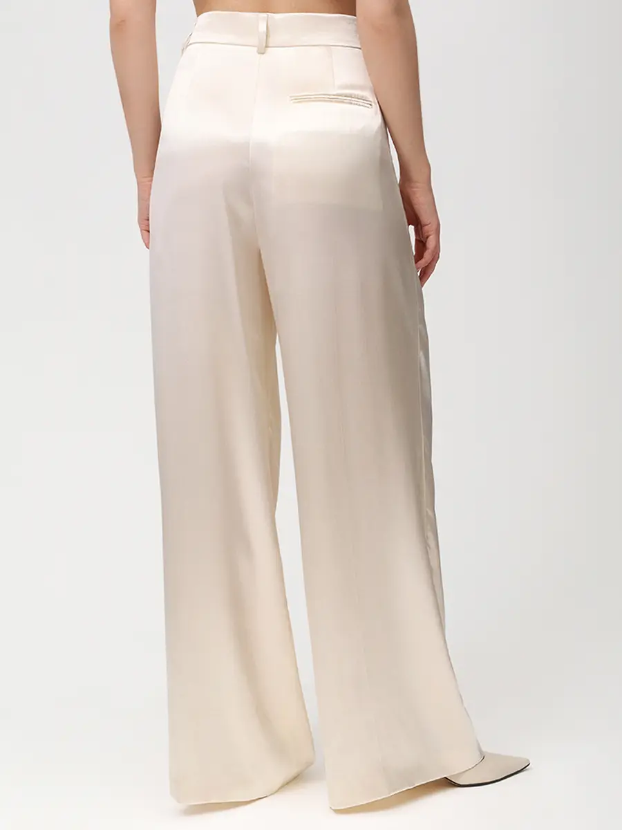 Брюки из вискозы ALBERTA FERRETTI 261U_0301-1627 0002 Белый  Фото 3